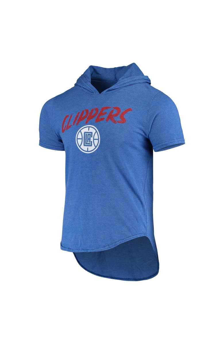 FANATICS Men's Fanatics Branded Kawhi Leonard Heathered Royal LA Clippers Hoodie Tri-Blend T-Shirt, Alternate, color, 