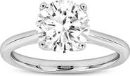 LuvMyJewelry Serena 14K White Gold Round Cut Lab Grown Diamond Cathedral Engagement Ring - 2 ctw