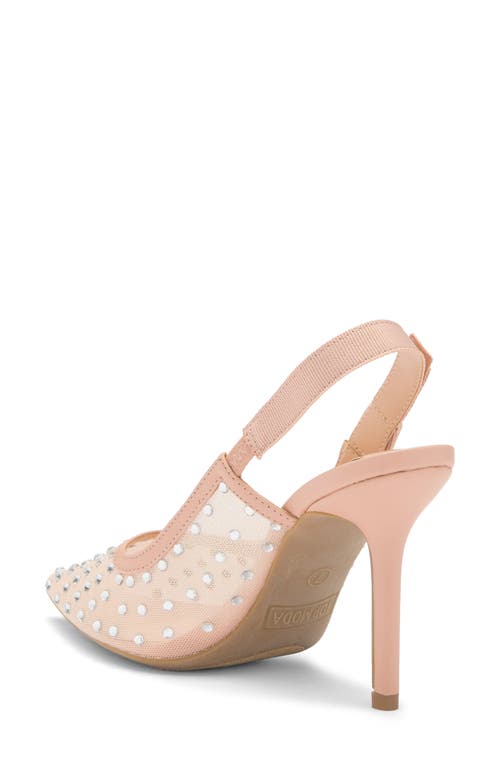 Top Guy Shoes Calista Crystal Embellished Slingback Pump