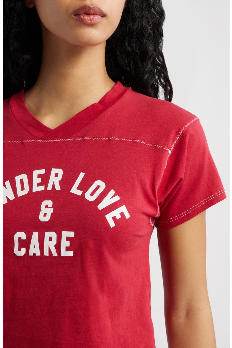 TLC Graphic Cotton Crop T-Shirt, Alternate, color, RED