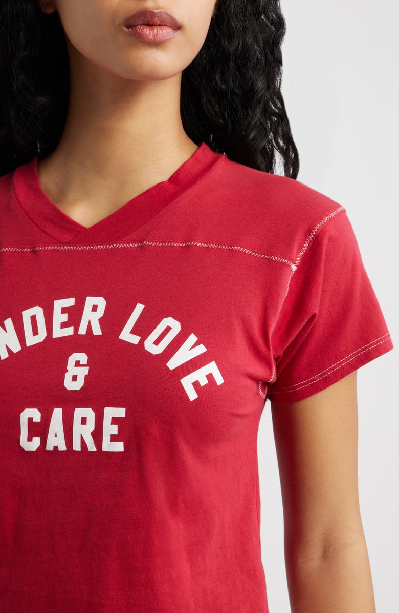 Bella Venice TLC Graphic Cotton Crop T-Shirt, Alternate, color, Red