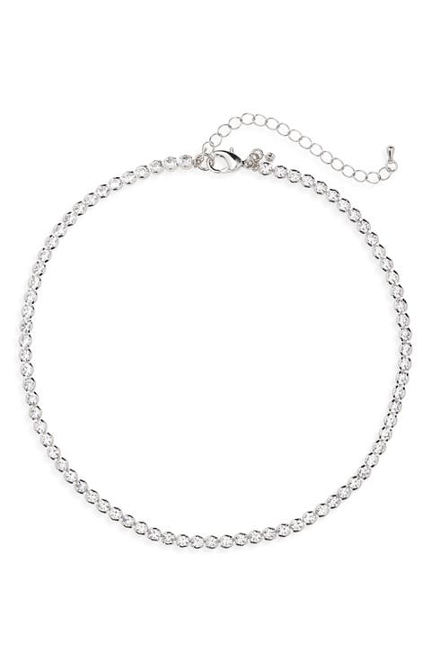 Rhinestone Tennis Necklace