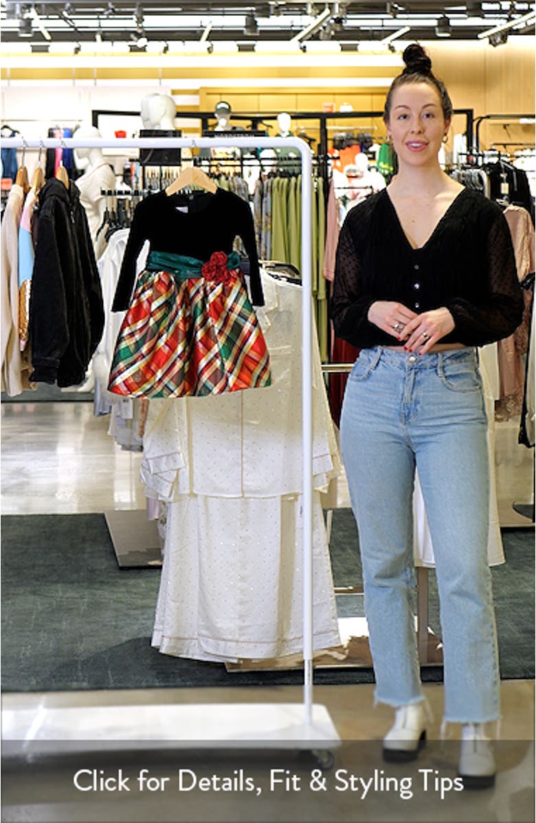 Kids' Plaid Fit & Flare Dress, sales video thumbnail