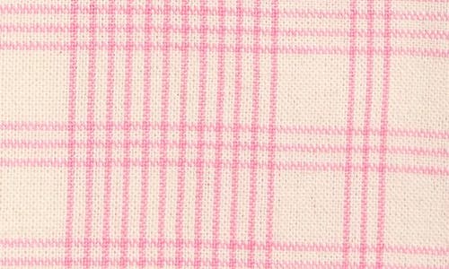 Heather Taylor Home Marianne Plaid Set Of 4 Napkins In Peony