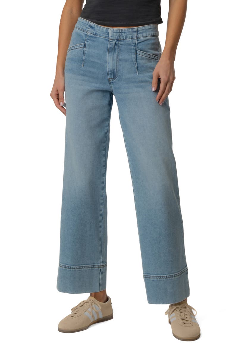 Slant Pocket High Waist Ankle Wide Leg Jeans, Main, color, CONTACT