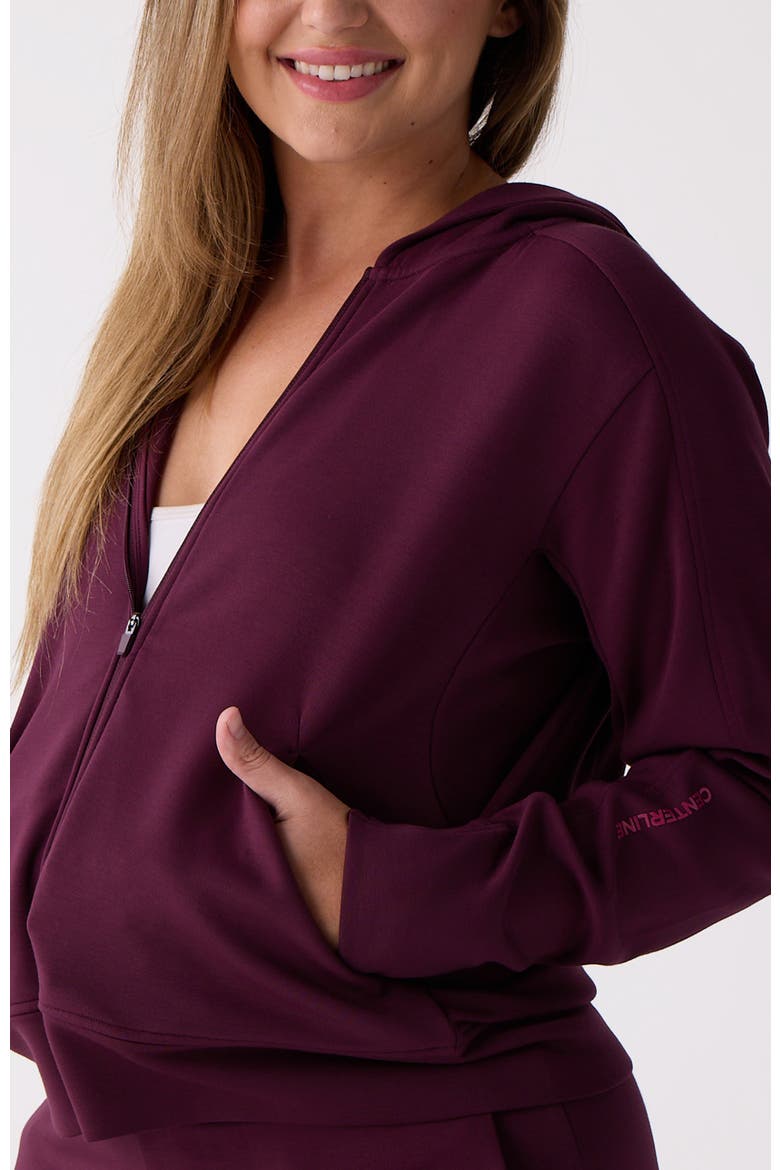 Women's Après Full Zip Hood, Alternate, color, Mulberry