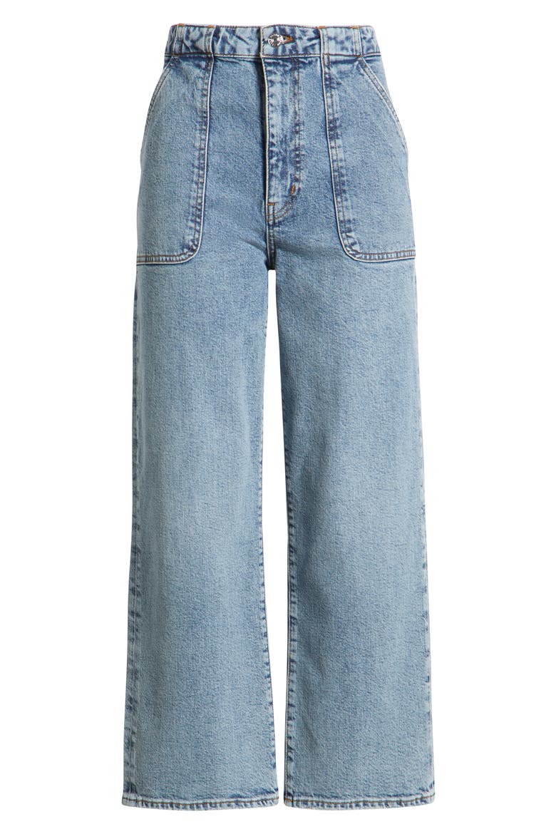 The Modern Pocket Wide Leg Jeans, Alternate, color, CHARGE