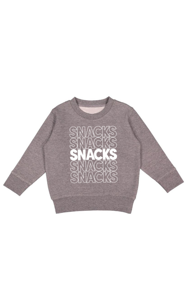 Little Chicken Kids' Snacks Sweatshirt, Main, color, Grey