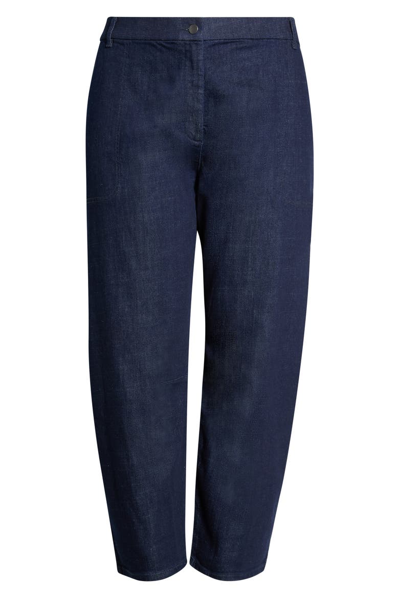 Arched Ankle Wide Leg Jeans, Alternate, color, DEEP INDIGO