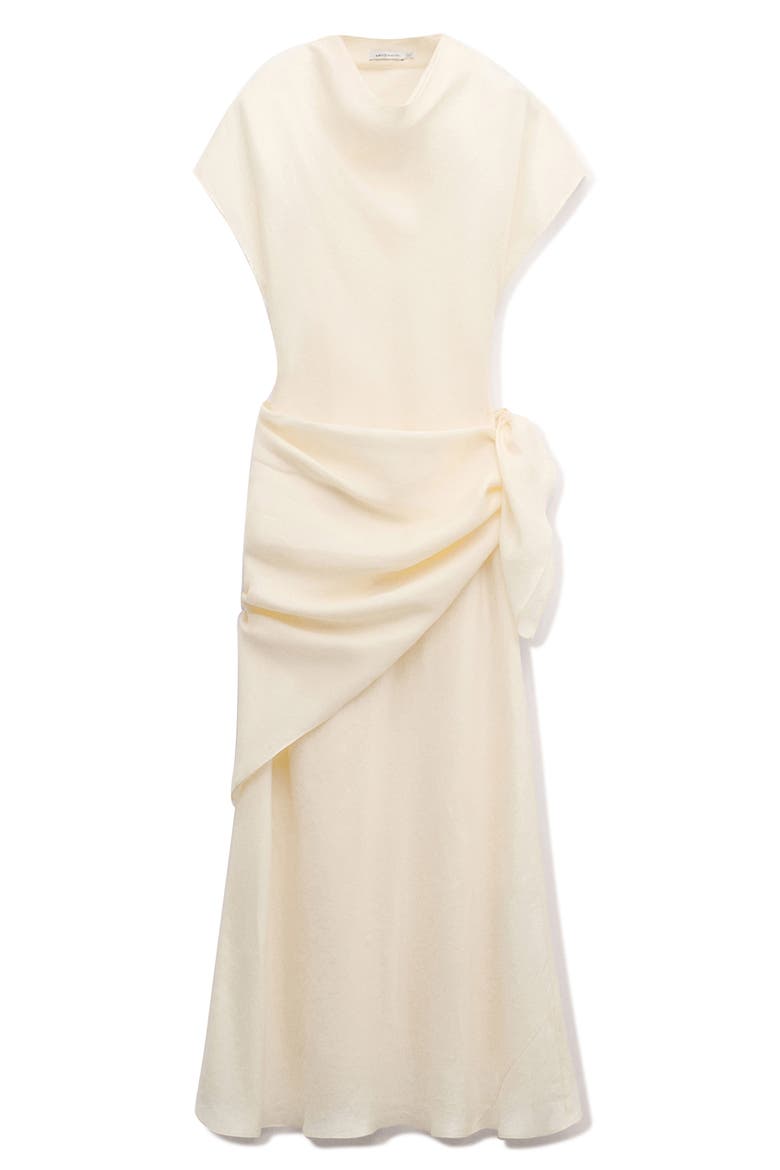 Midi Scarf Dress, Main, color, ECRU