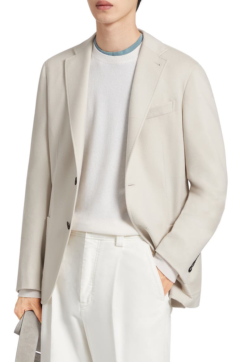 Deconstructed Oasi Cashmere Sport Coat, Main, color, ECRU