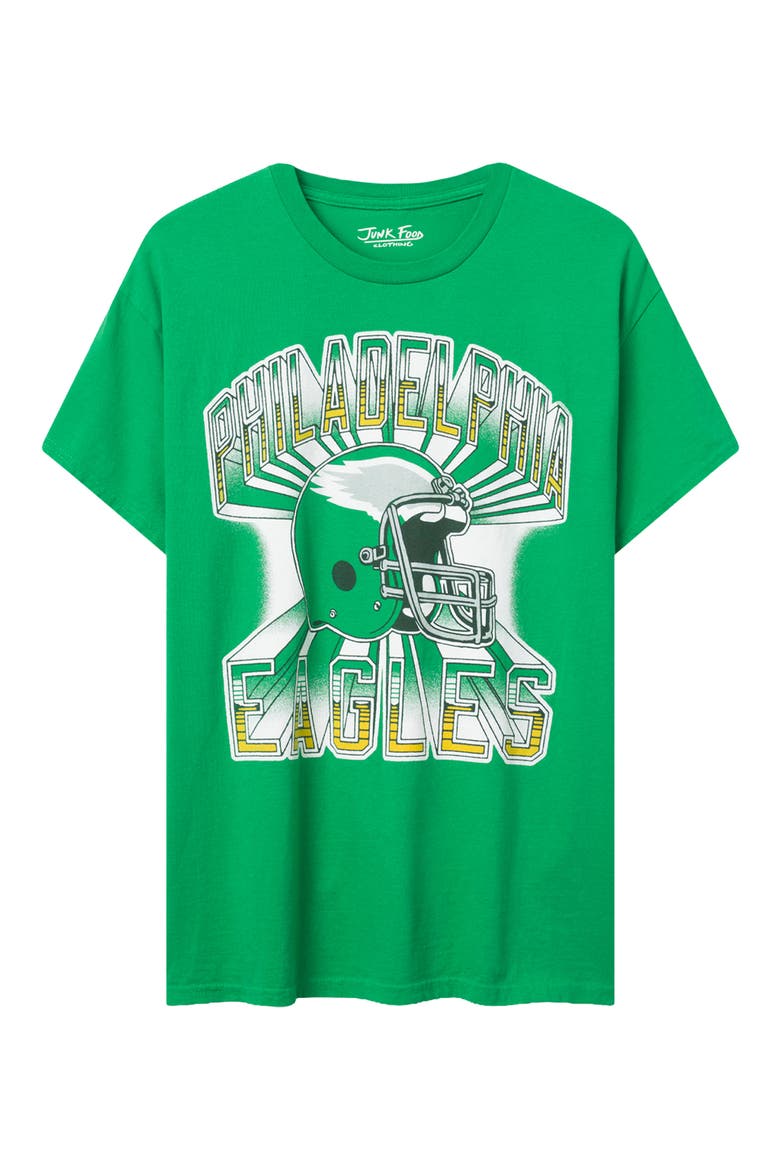 Philadelphia Eagles Cotton Graphic T-Shirt, Main, color, IRISH GREEN