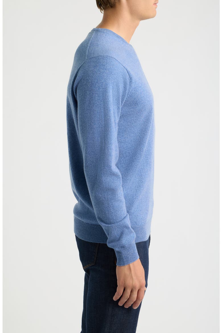 Crown Heritage Cashmere V-Neck Sweater, Alternate, color, ASTRAL BLUE