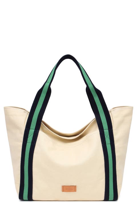 Liliana Cotton Canvas Large Tote Bag