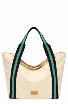 New Amsterdam Leatherworks Liliana Cotton Canvas Large Tote Bag