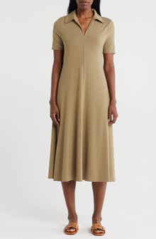 NORDSTROM RACK Short Sleeve Knit Polo Dress