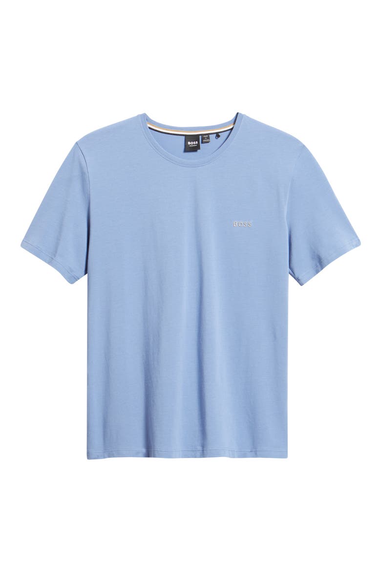 Mix Match Stretch Cotton Pajama T-Shirt, Alternate, color, LIGHT/ PASTEL BLUE