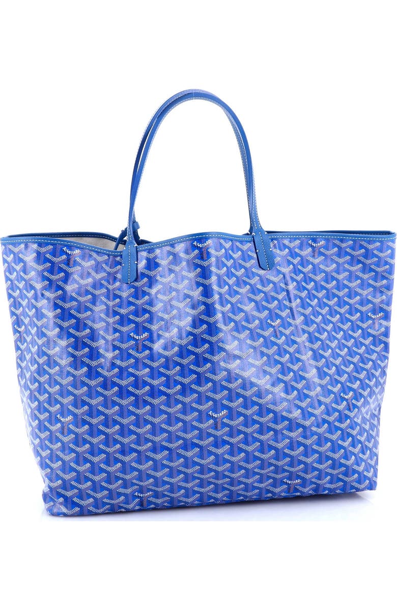 Pre-Owned Goyard Saint Louis Tote Coated Canvas GM, Alternate, color, Blue
