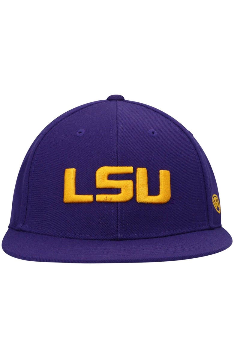 TOP OF THE WORLD Men's Top of the World Purple LSU Tigers Team Color Fitted Hat, Alternate, color, 