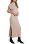 Madeline Rib Turtleneck Maxi Sweater Dress
