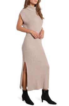 Splendid Madeline Rib Turtleneck Maxi Sweater Dress