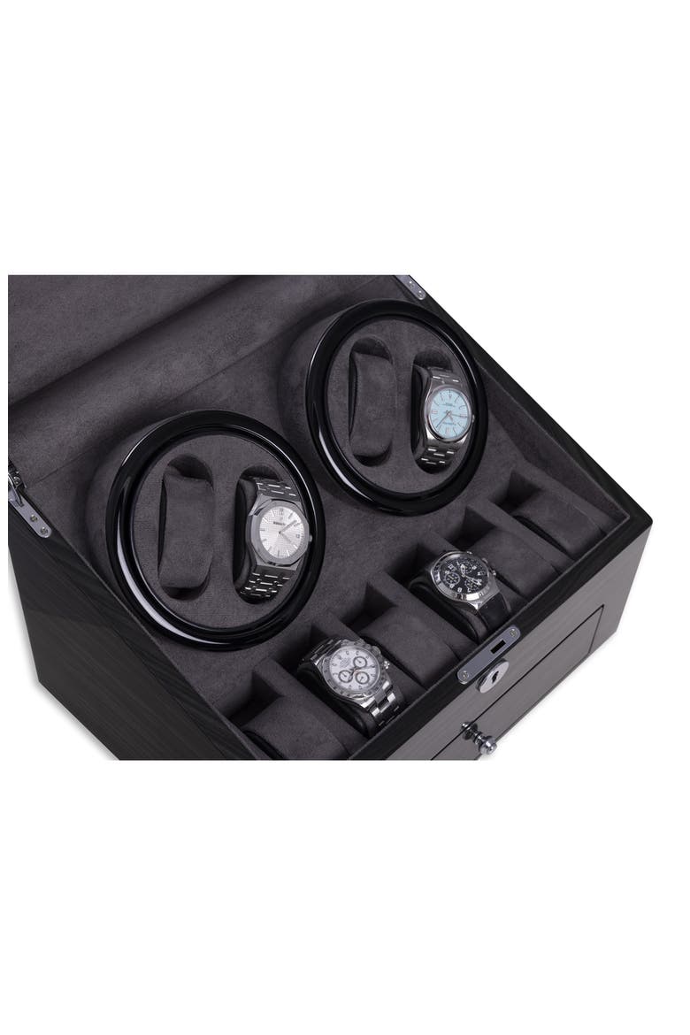Daytona 4-Watch Winder & Case, Alternate, color, GREY