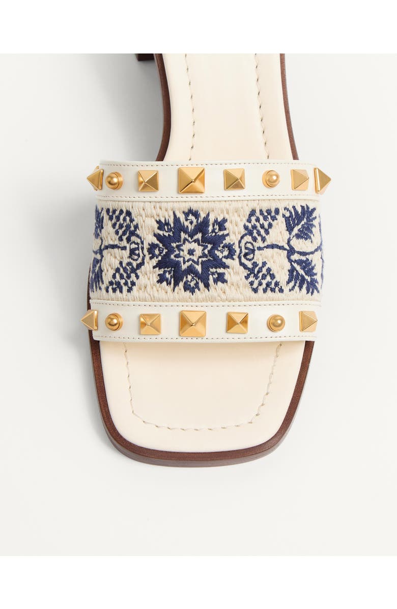 Valentino Garavani County Slide Sandal, Alternate, color, Ivory/ Multi