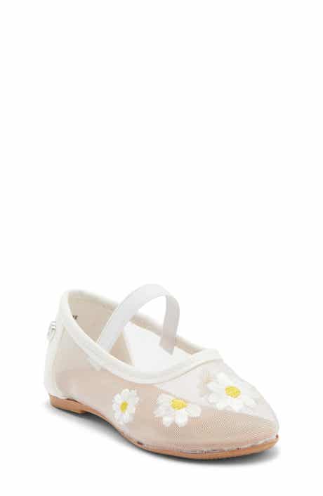 bebe Kids' Embroidered Mesh Flat