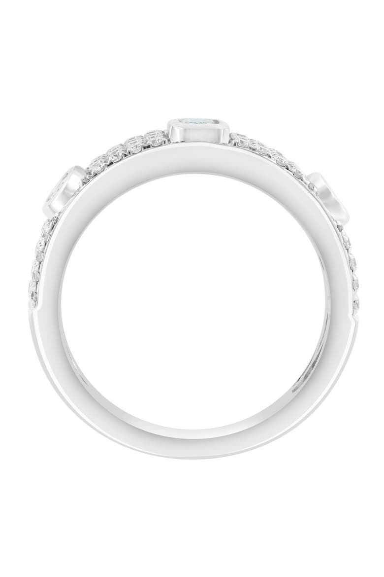 Sterling Silver Lab Grown Diamond Band Ring, Alternate, color, SILVER