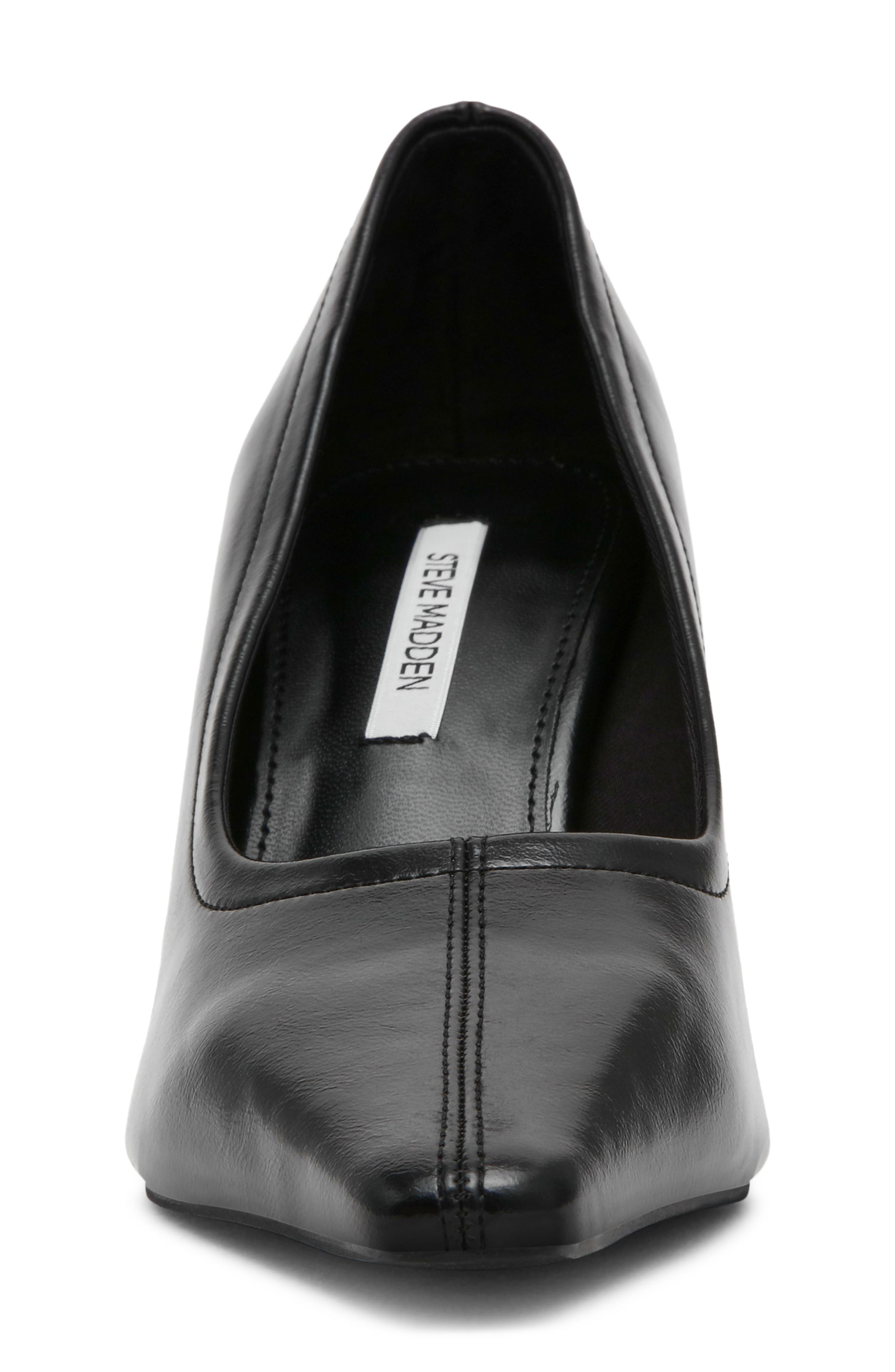 Hexx Faux Leather Pointed Toe Pump, Alternate, color, BLACK