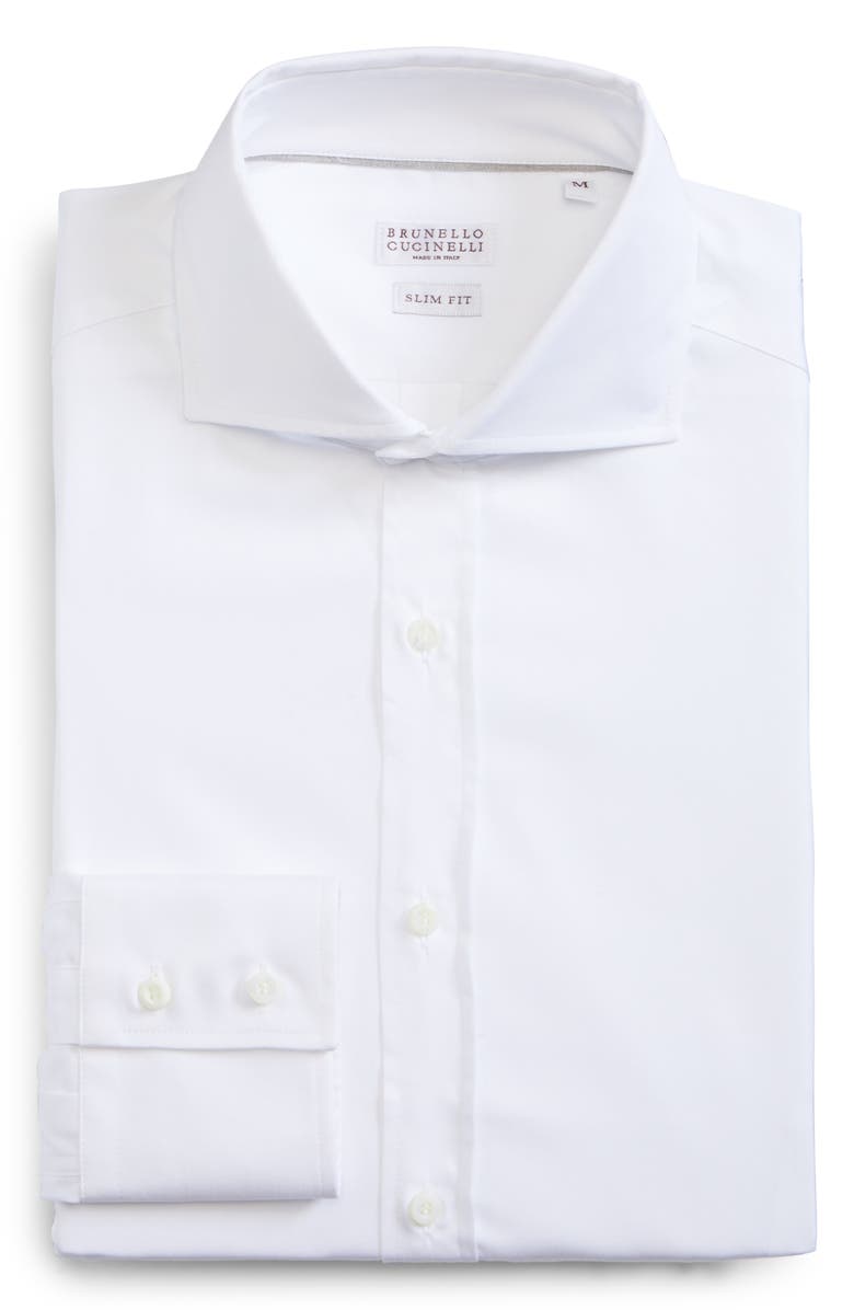 Brunello Cucinelli Slim Fit Button-Up Shirt, Alternate, color, 
