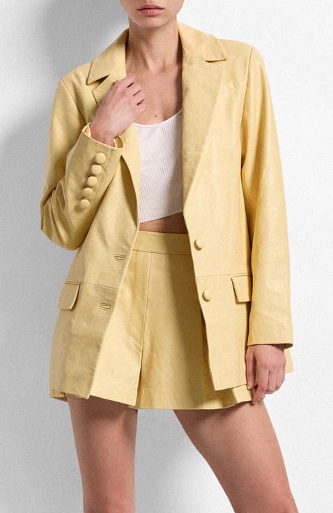 Willow Upcycled Leather Blazer