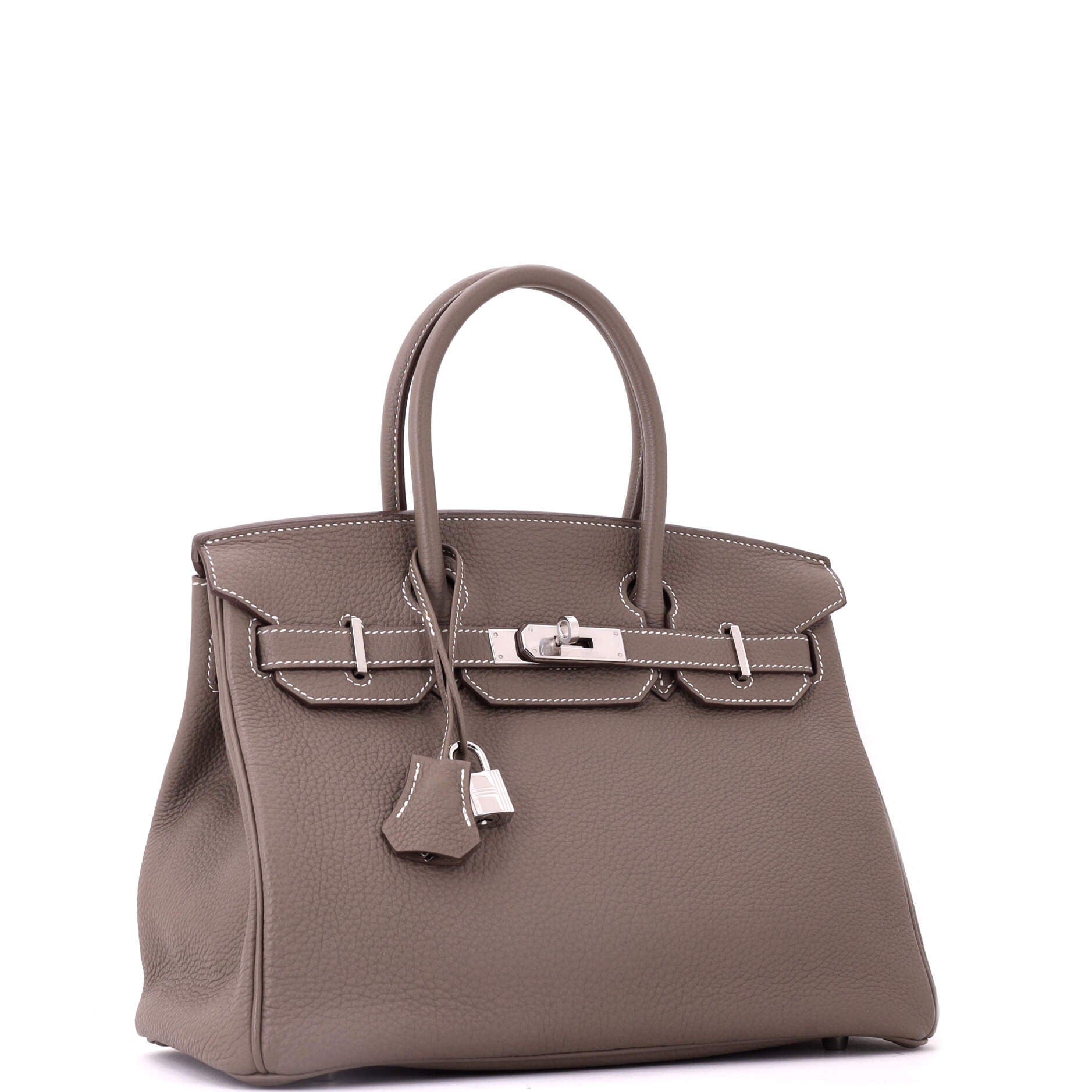 Birkin Handbag Grey Togo with Palladium Hardware 30, Alternate, color, Grey