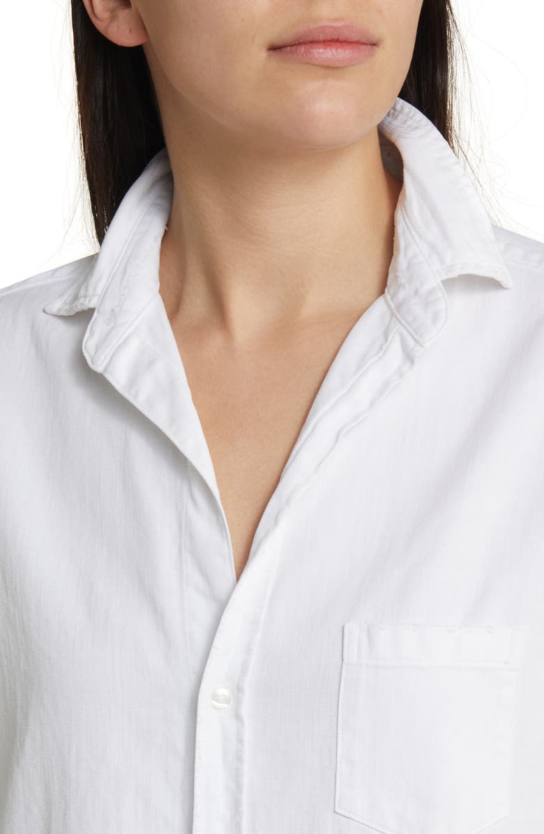 Frank & Eileen Mary Classic Long Sleeve Shirtdress, Alternate, color, White Tattered Wash Denim