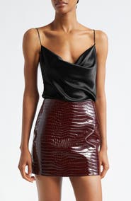 L'AGENCE Calista Cowl Neck Silk Camisole