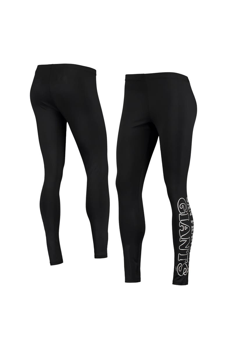 G-III 4HER BY CARL BANKS Women's G-III 4Her by Carl Banks Black San Francisco Giants Stadium Lightweight Leggings, Main, color, Black