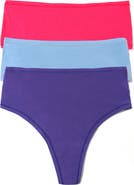 Hanky Panky Play Assorted 3-Pack High Waist Thongs