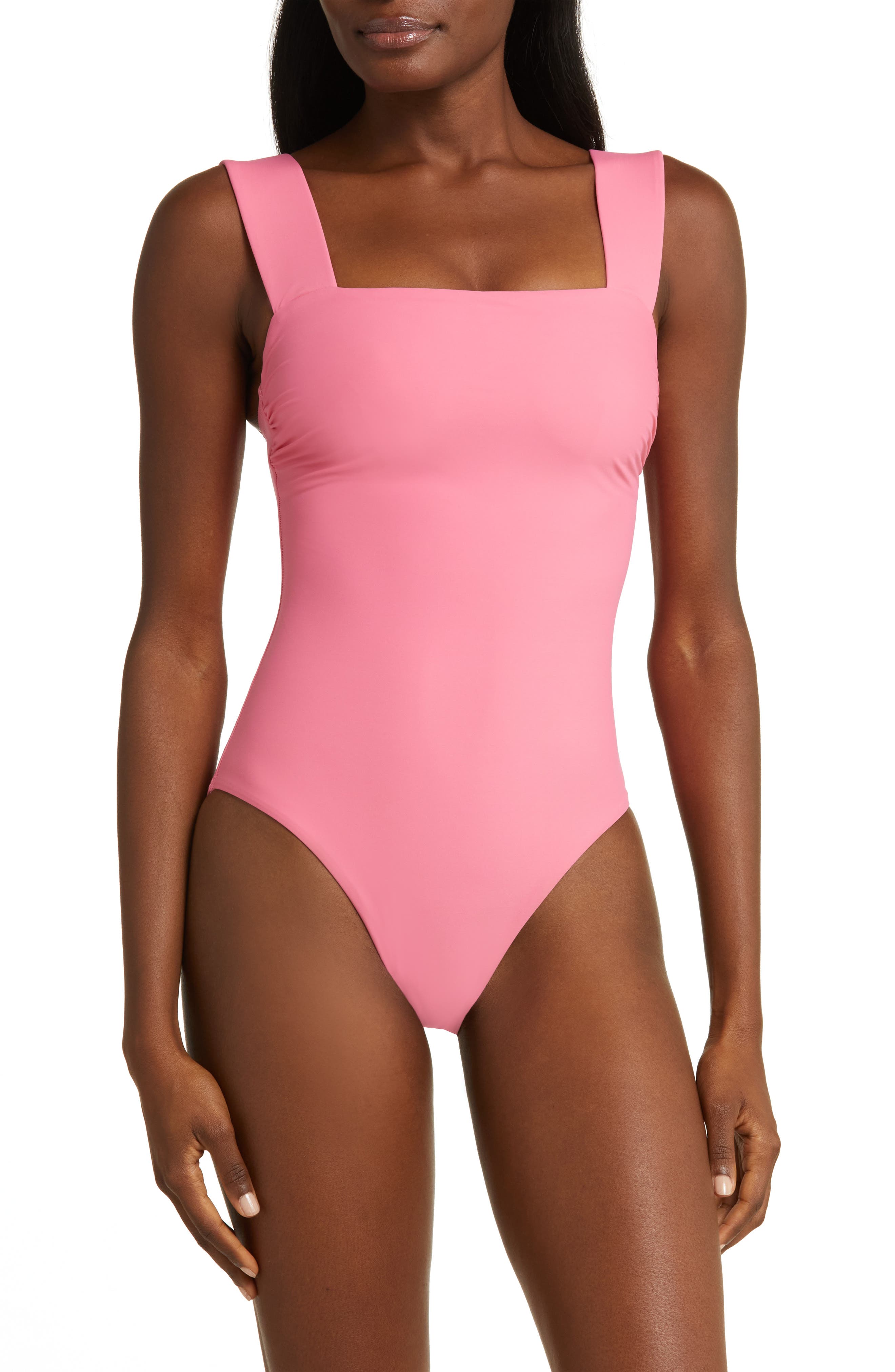 BONDI BORN Gwen Square Neck One-Piece Swimsuit