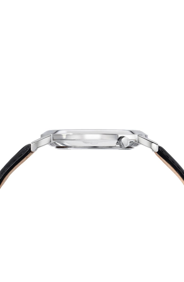 PORSAMO BLEU Men's Parker Croc Embossed Leather Strap Watch, 42mm, Alternate, color, 