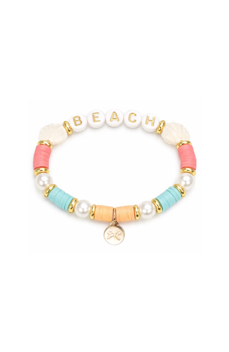 Bits & Bows Beach Bracelet, Alternate, color, Pink/Blue/Beige/White