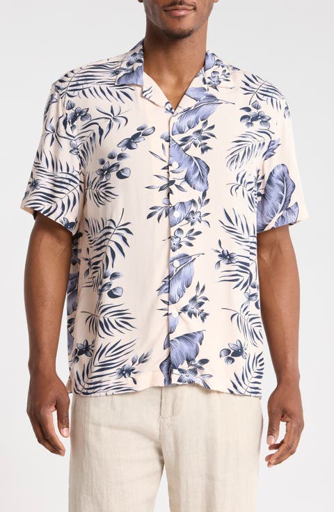Relaxed Fit Floral Camp Shirt