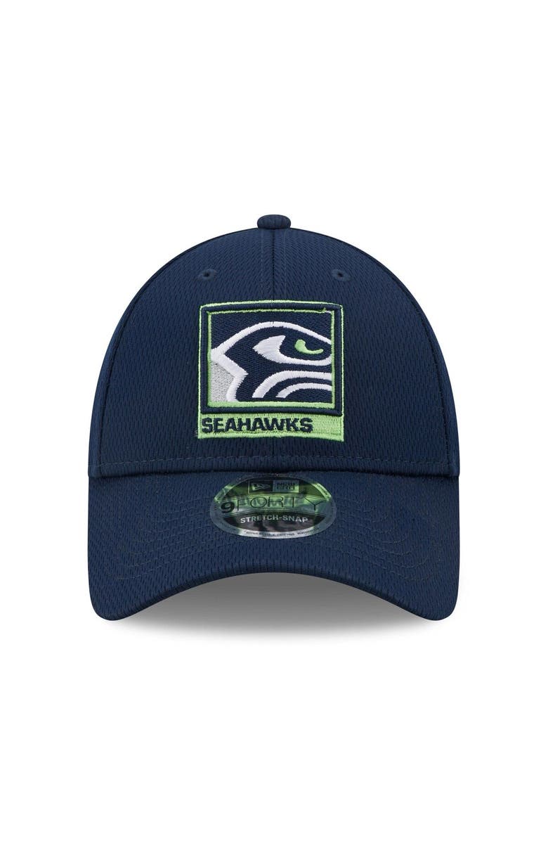 New Era Men's New Era College Navy Seattle Seahawks Framed AF 9FORTY Snapback Hat, Alternate, color, 