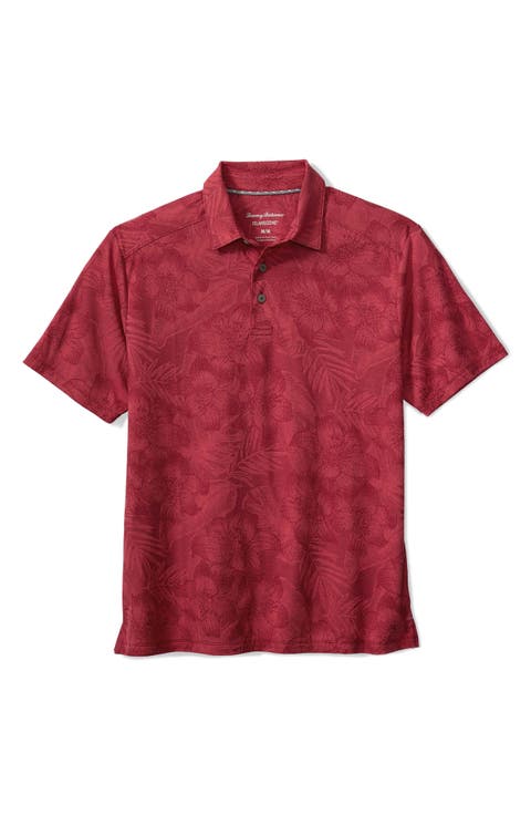 Palm Fresco Hibiscus IslandZone® Polo (Big & Tall)