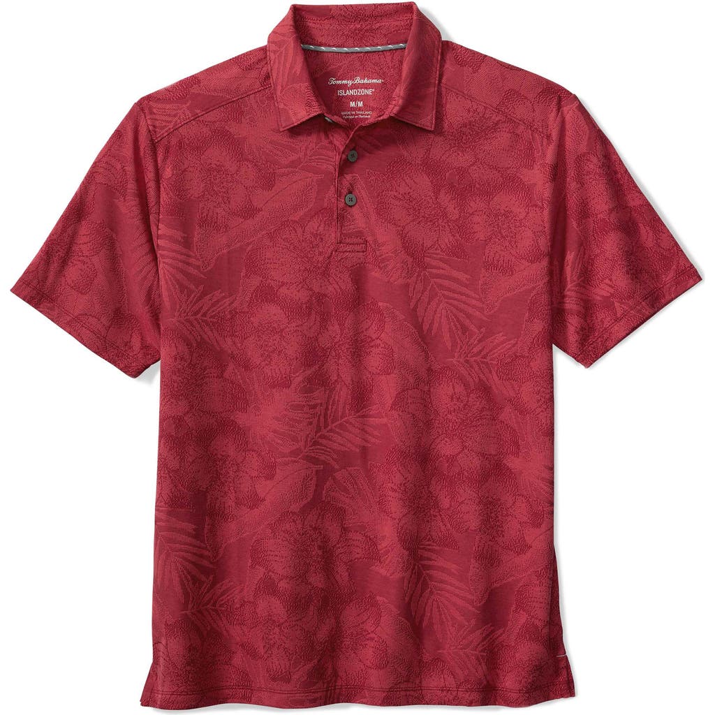 Tommy Bahama Palm Fresco Hibiscus Islandzone® Polo In Red