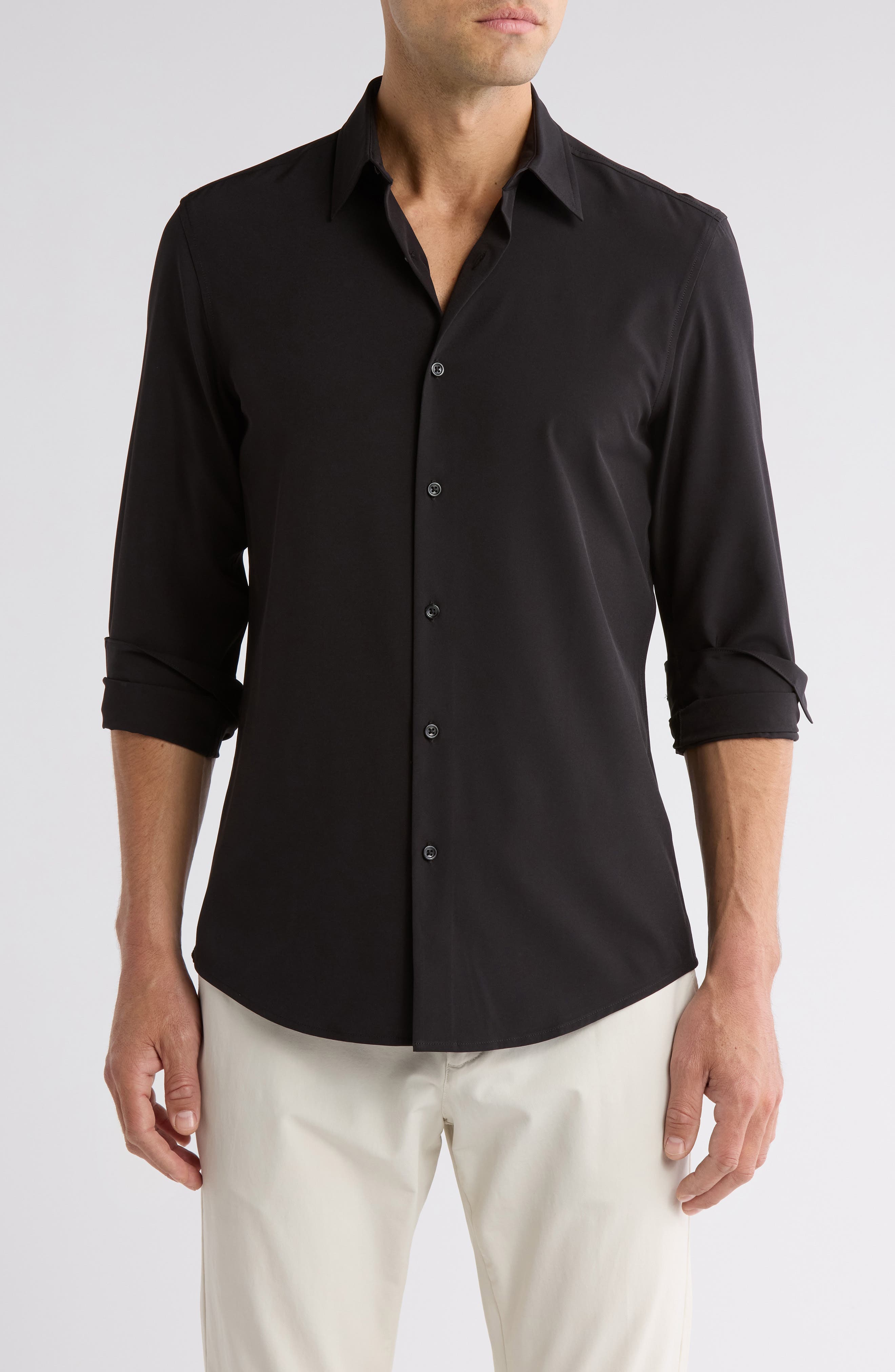 14th & Union Long Sleeve Performance Stretch Shirt