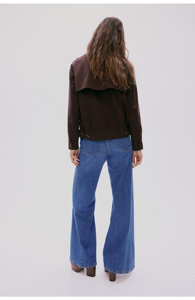 H&M Collared Twill Jacket, Alternate, color, 