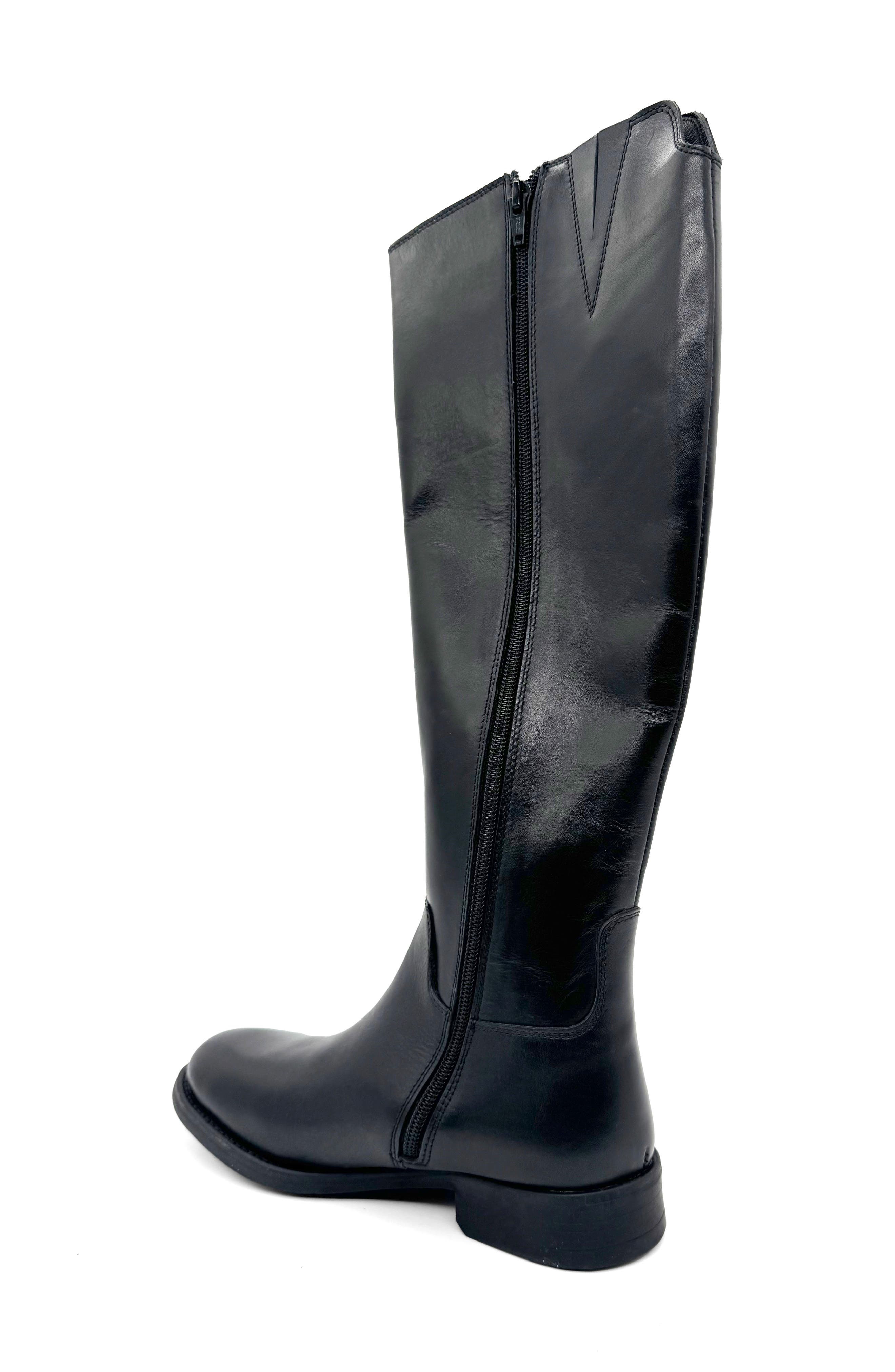 CHELSEA CREW Ramona Tall Boot, Alternate, color, Black Leather
