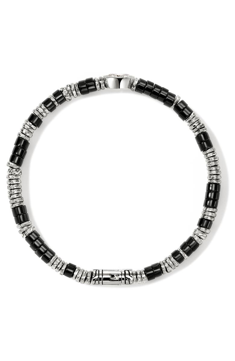 John Hardy JH Lovestruck<sup>™</sup> Heishi Bracelet, Sterling Silver, Hardstones, Lab-Grown Diamond, 1.0TCW, Alternate, color, Silver