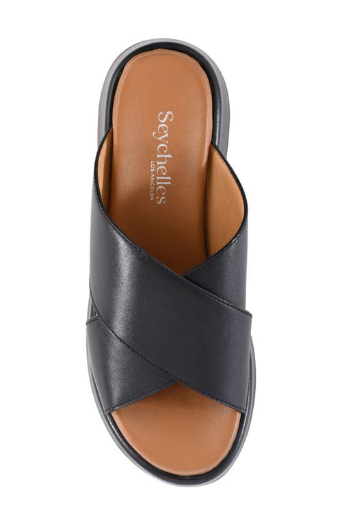 Seychelles Key Largo Wedge Slide Sandal In Black