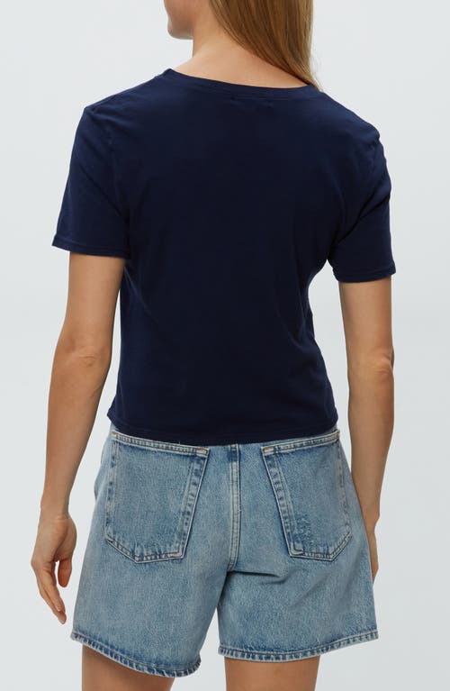 Michael Stars Hollis Criss Cross T-shirt In Nocturnal